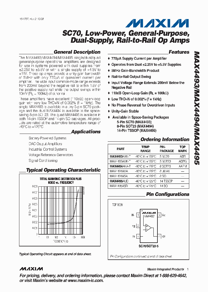 MAX4493AXK-T_3302322.PDF Datasheet