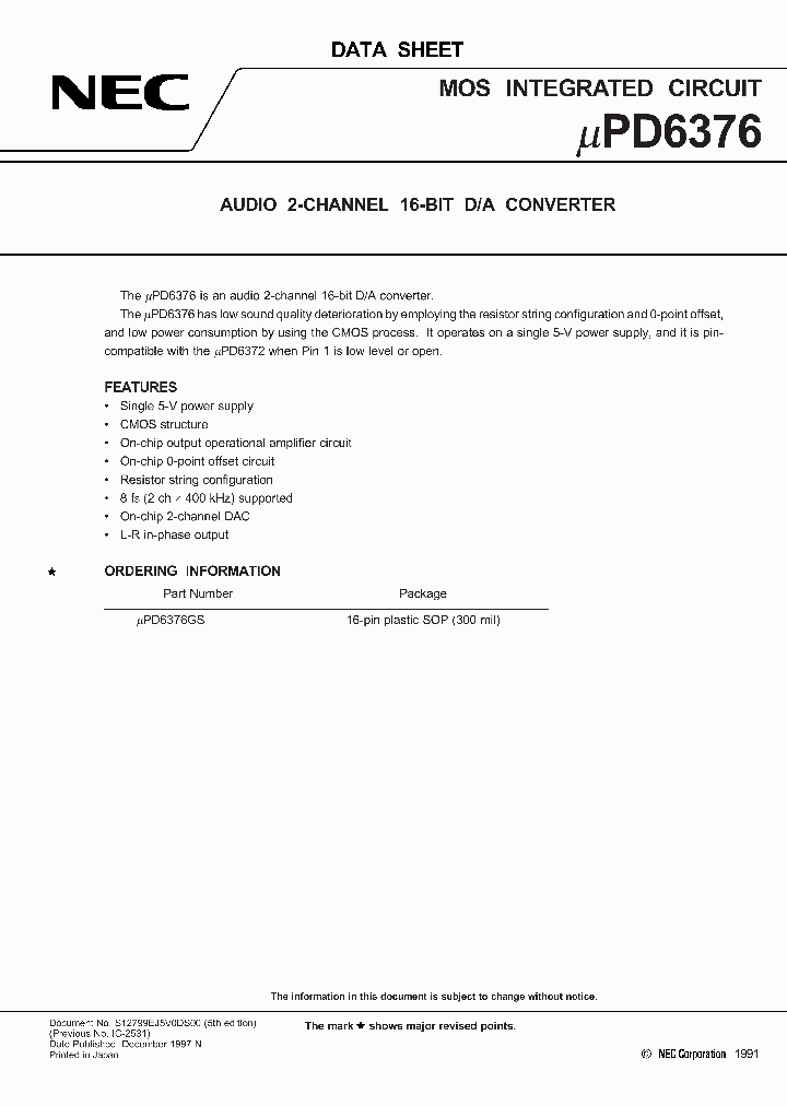 UPD6376GS_3302278.PDF Datasheet