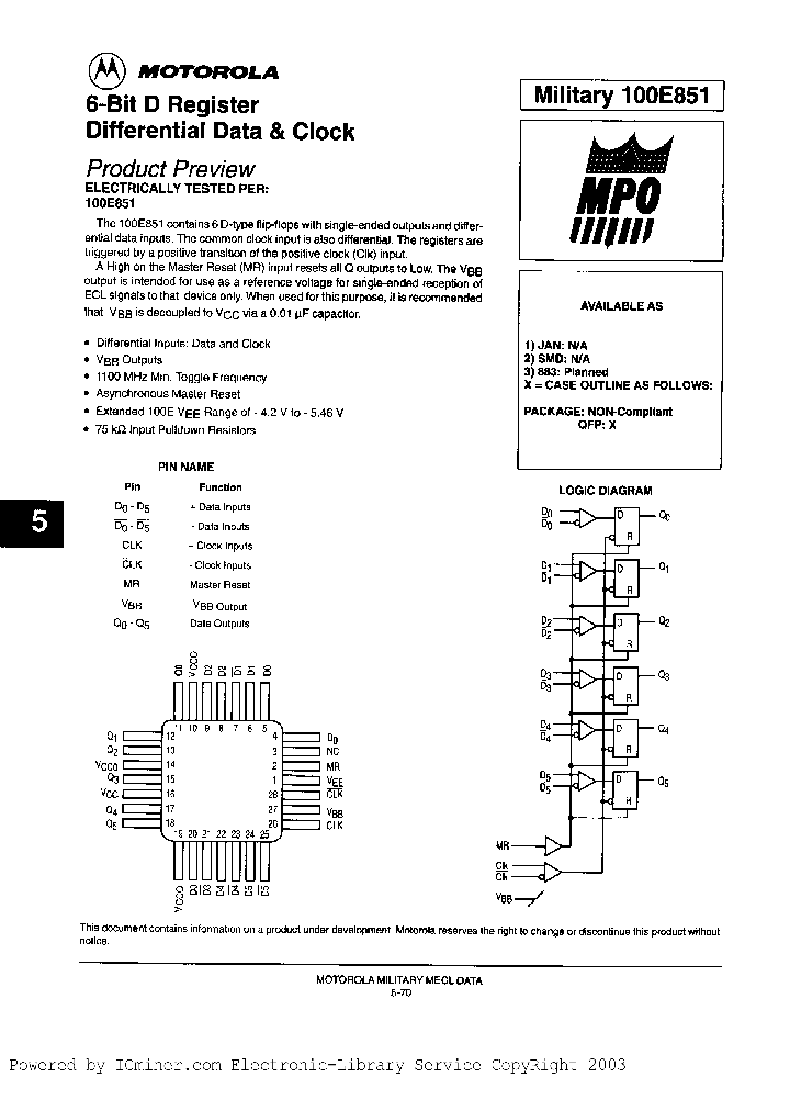 100E851BYAJC_3300203.PDF Datasheet