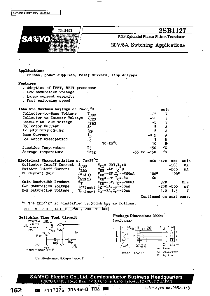2SB1127T_3300991.PDF Datasheet