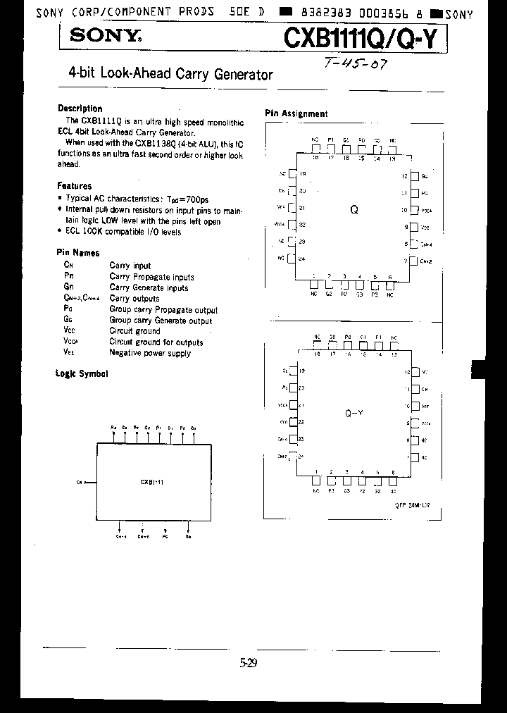CXB1111QQ-Y_3301325.PDF Datasheet