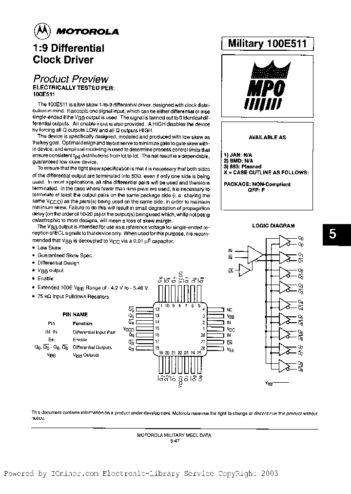 100E511BYAJC_3300200.PDF Datasheet