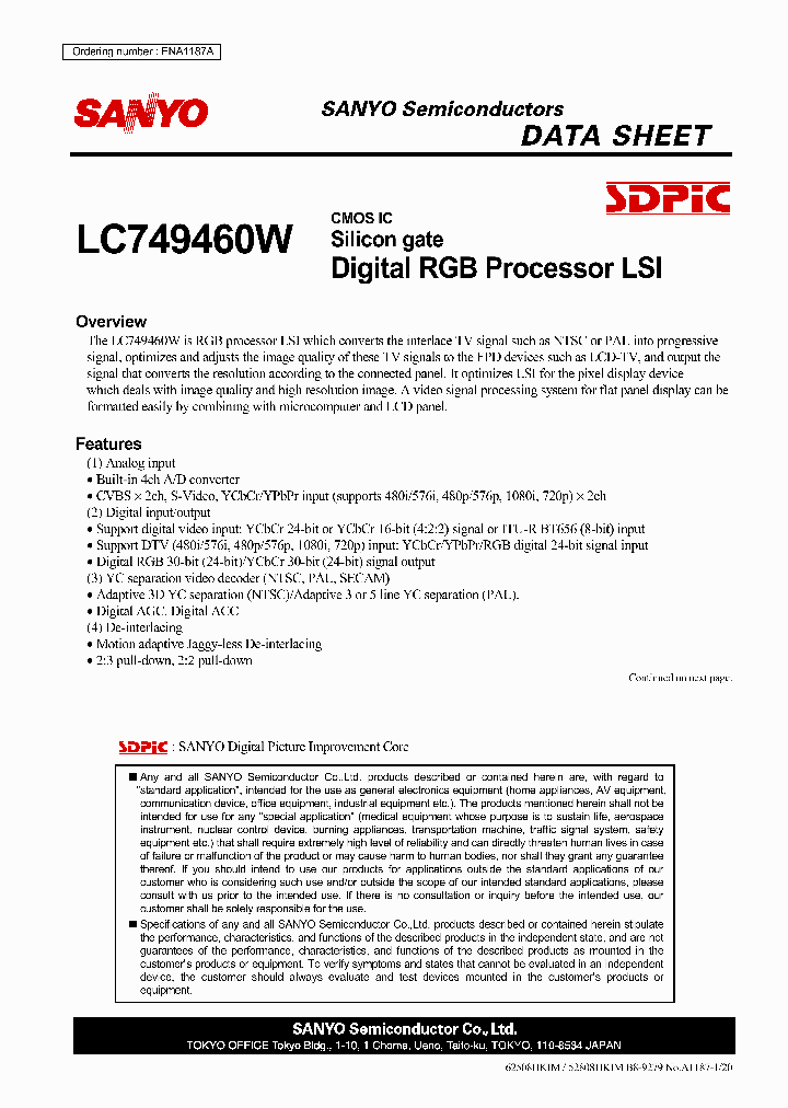 LC749460W_3305365.PDF Datasheet