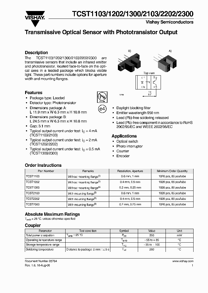 TCST1300_3307178.PDF Datasheet