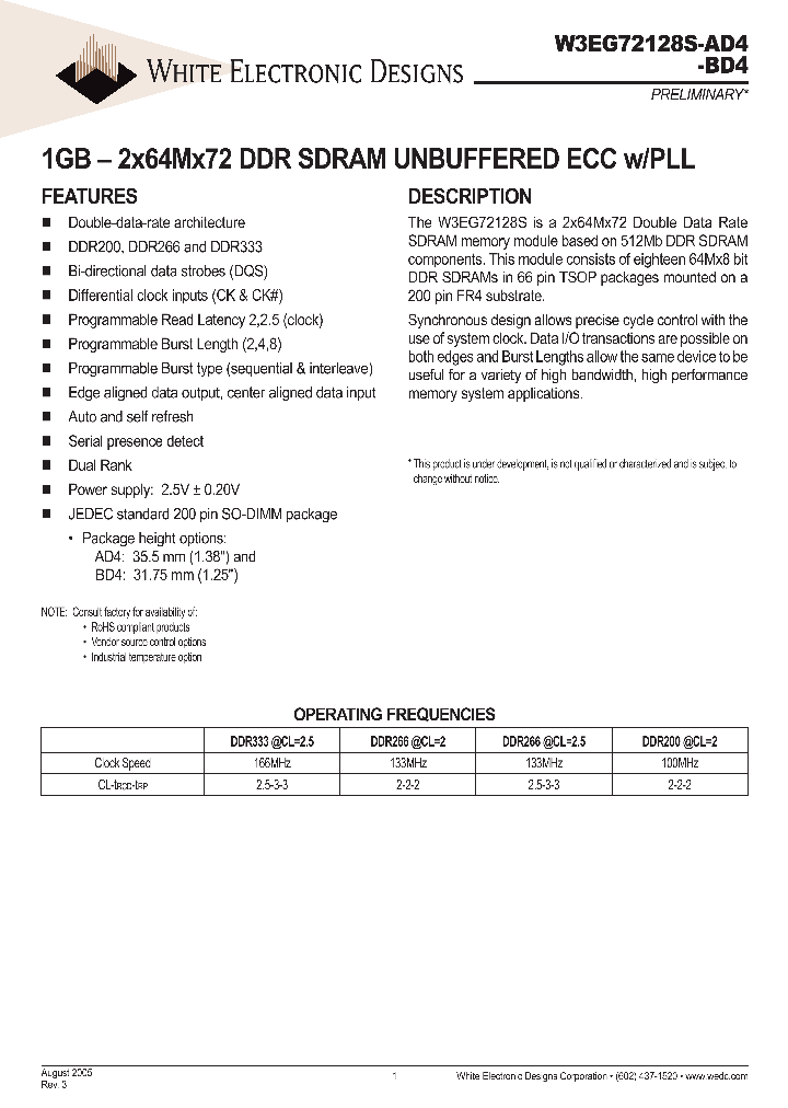 W3EG72128SXXXD4ISG_3307009.PDF Datasheet