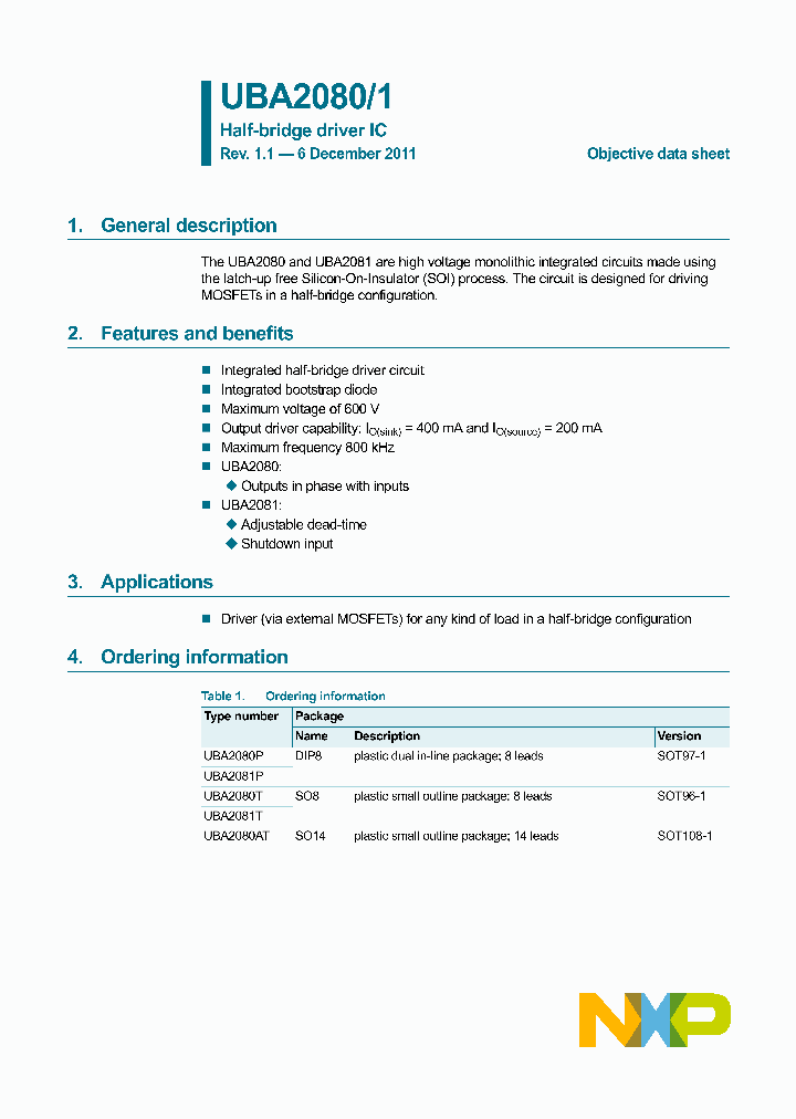 UBA2080_3309317.PDF Datasheet