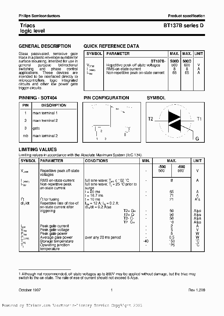 BT137B600DTR_3308237.PDF Datasheet