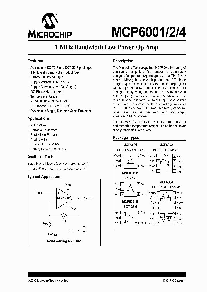MCP6004E_3310203.PDF Datasheet