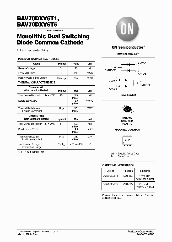BAV70DXV6T1D_3311440.PDF Datasheet