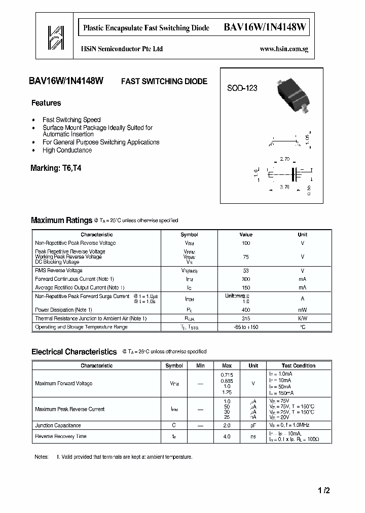 BAV16W1N4148W_3312061.PDF Datasheet