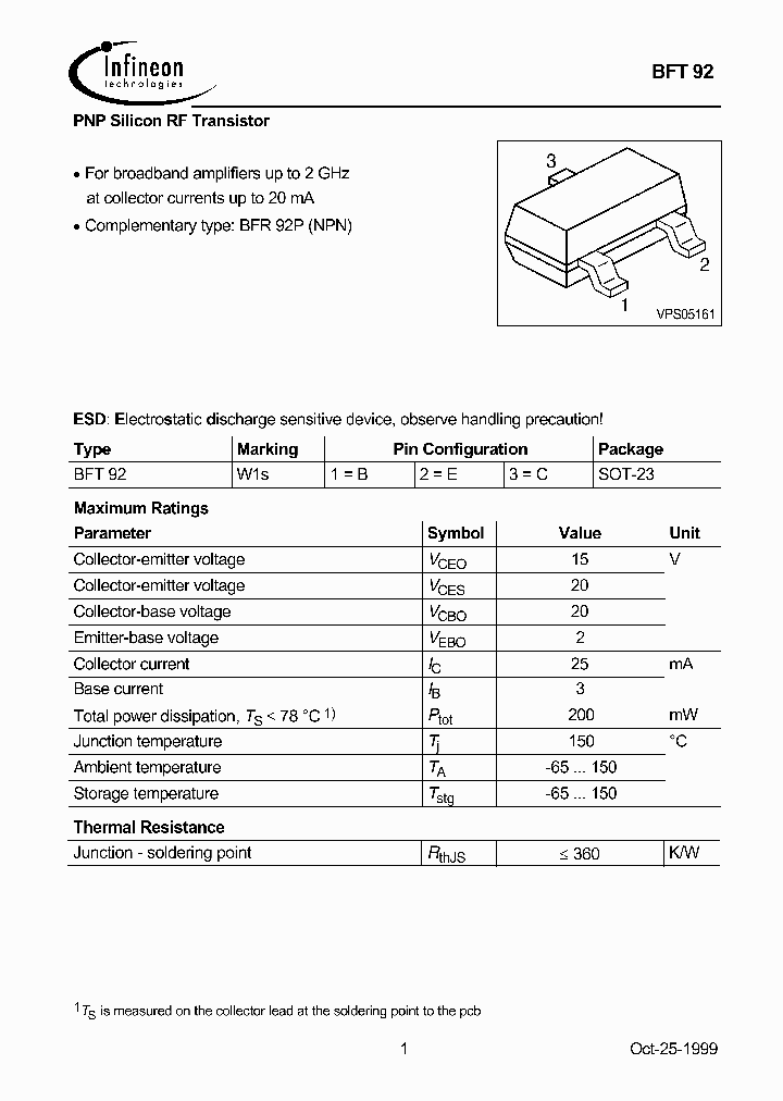 BFT92_3312154.PDF Datasheet