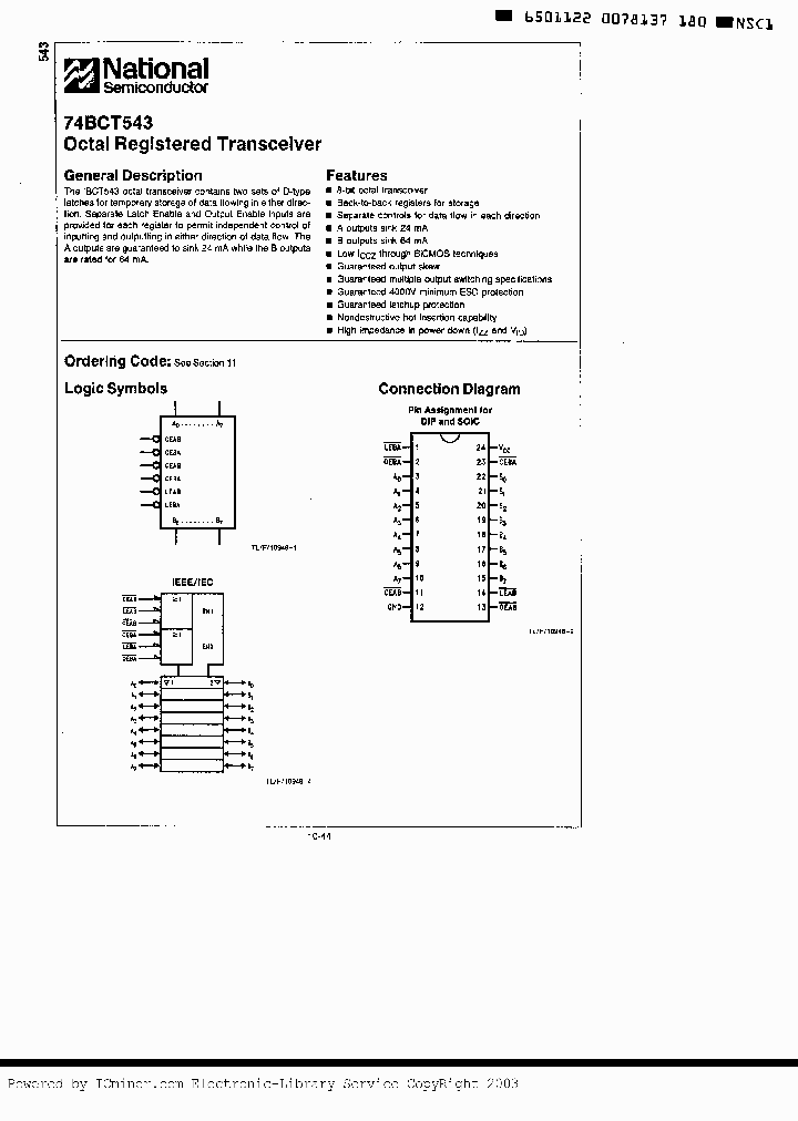 74BCT543PC_3314653.PDF Datasheet