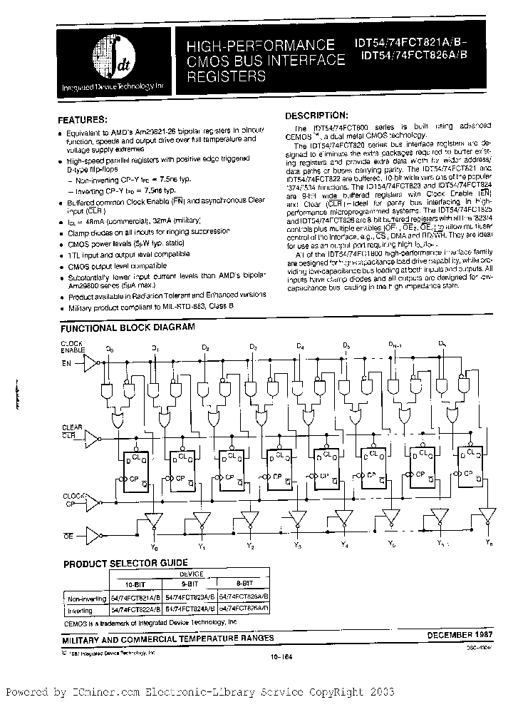 IDT54FCT822BEB_3318652.PDF Datasheet