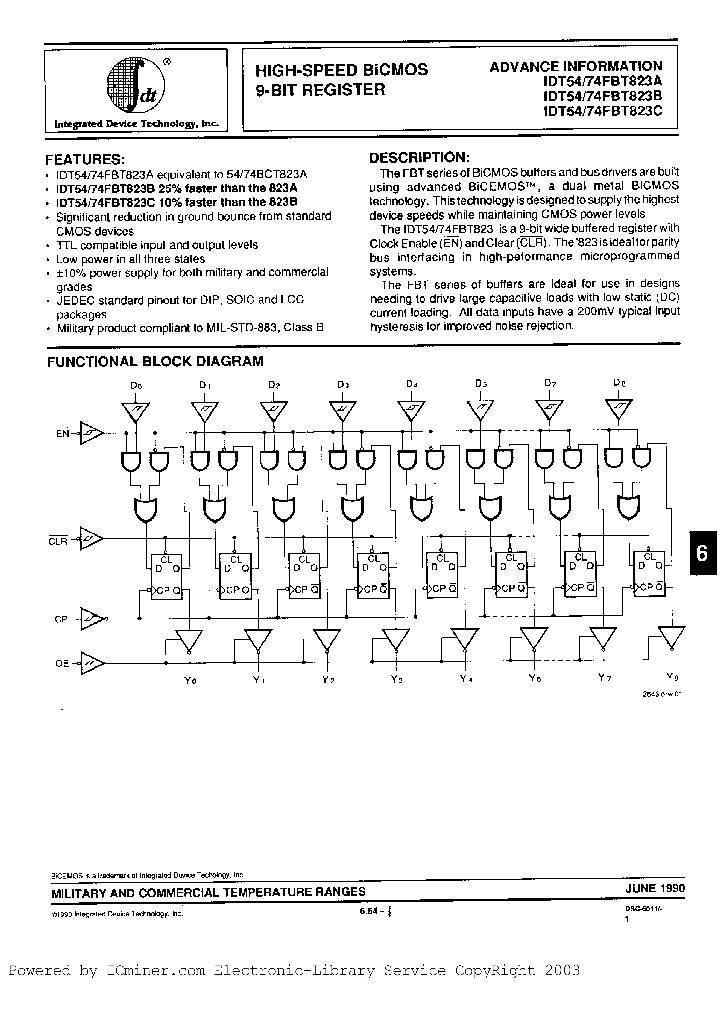 IDT54FBT823BEB_3318793.PDF Datasheet
