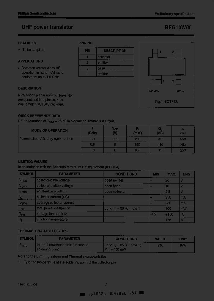 BFG10WXTR_3320345.PDF Datasheet
