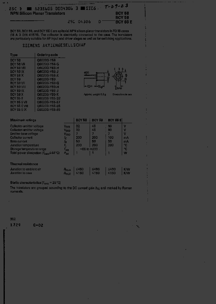 BCY65EVIII_3315997.PDF Datasheet