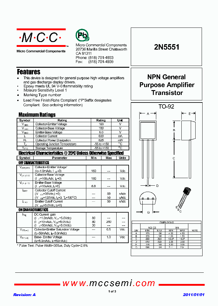 2N5551_3322414.PDF Datasheet