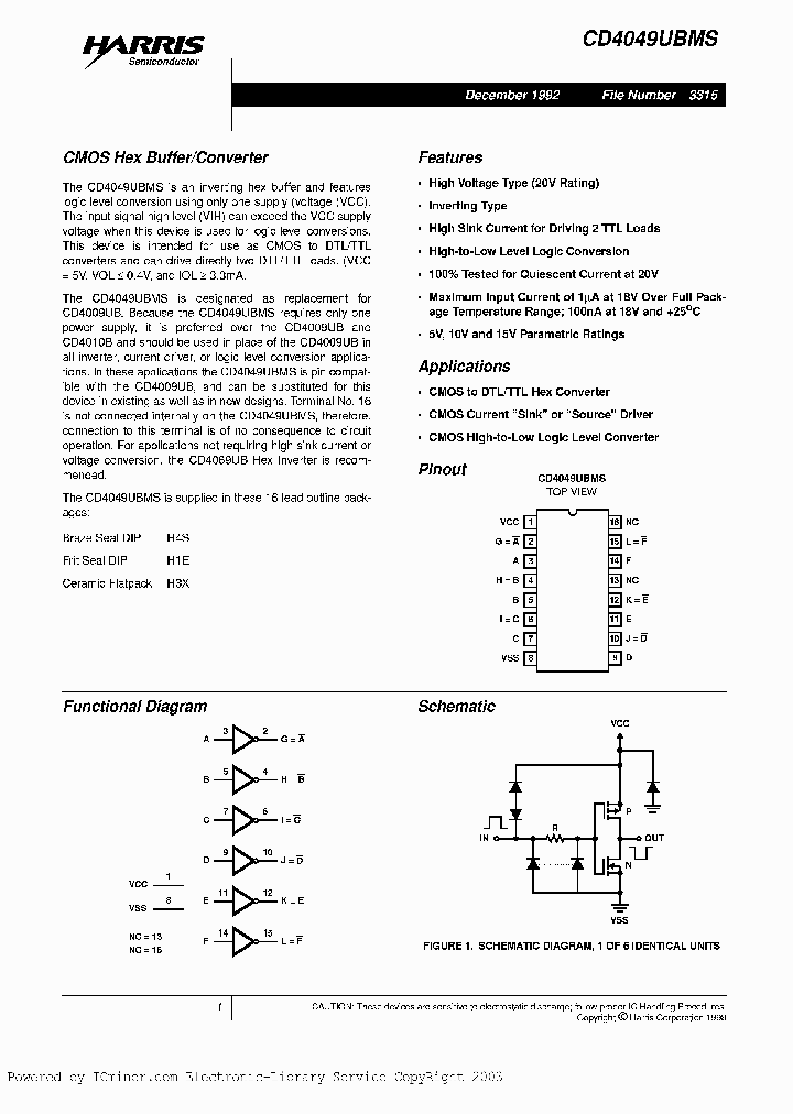 CD4049UBKMSR_3323067.PDF Datasheet