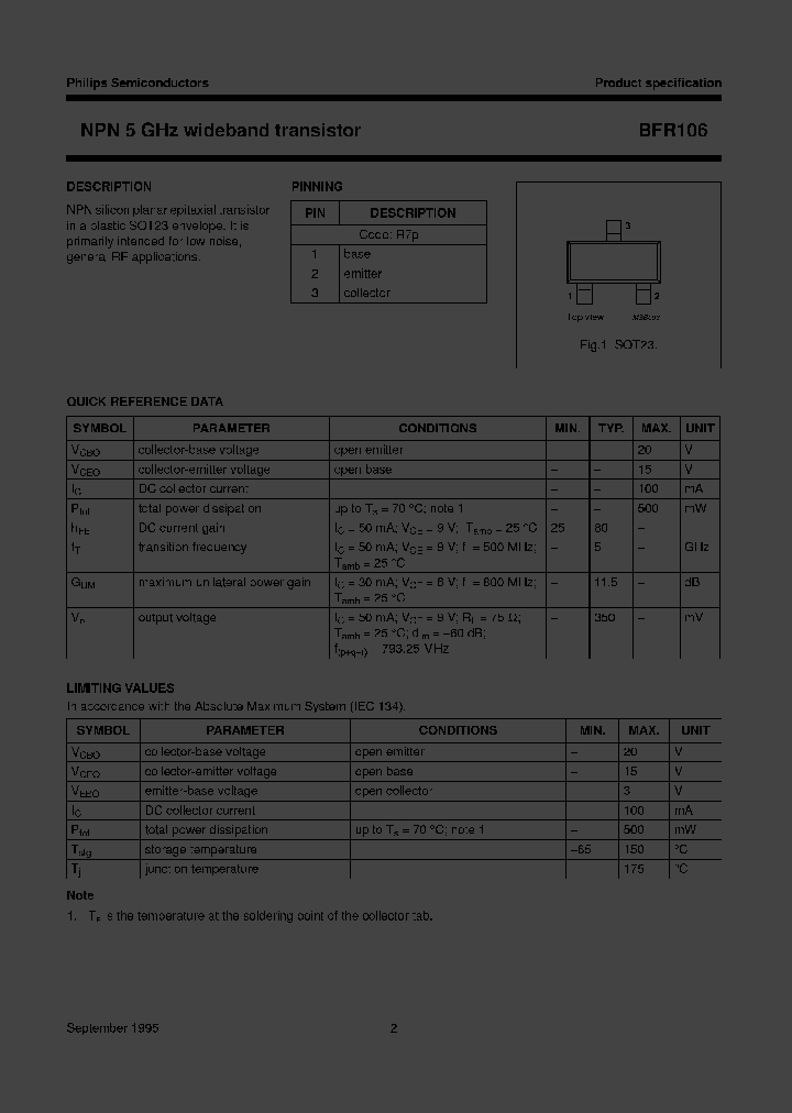 BFR106TR_3320108.PDF Datasheet
