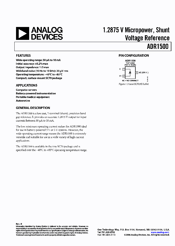 ADR1500BKSZ-REEL_3322685.PDF Datasheet