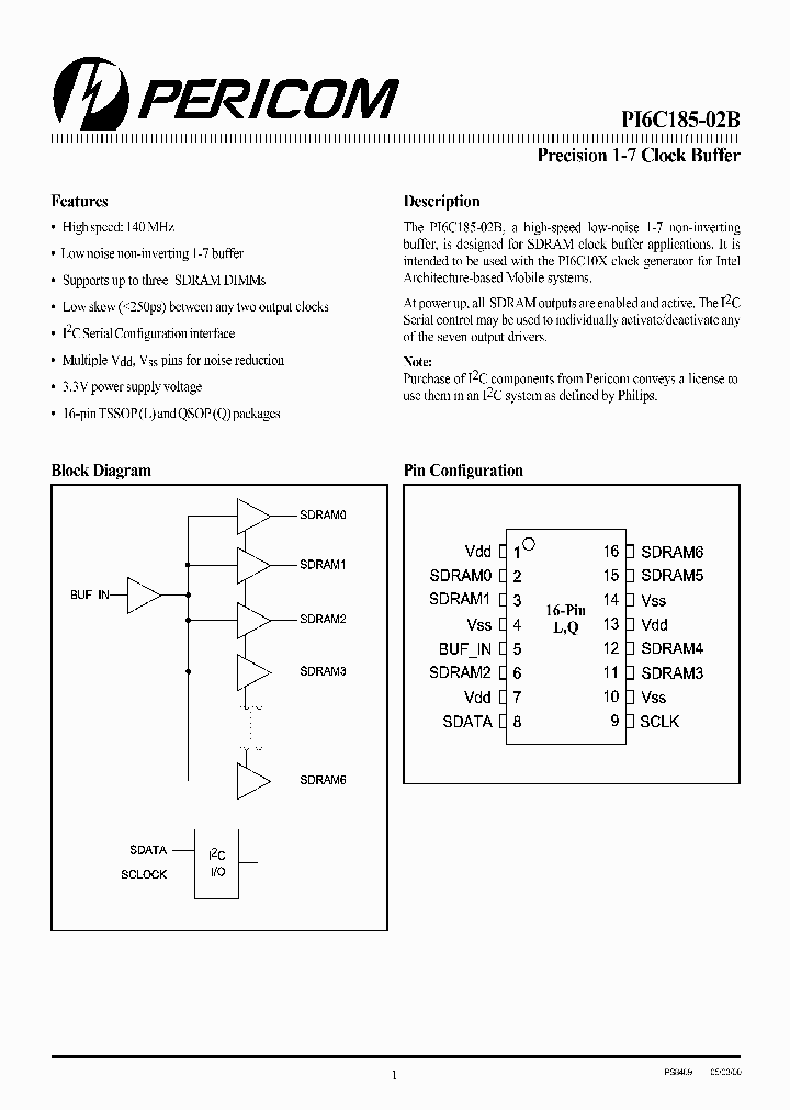 PI6C185-02BL_3324697.PDF Datasheet
