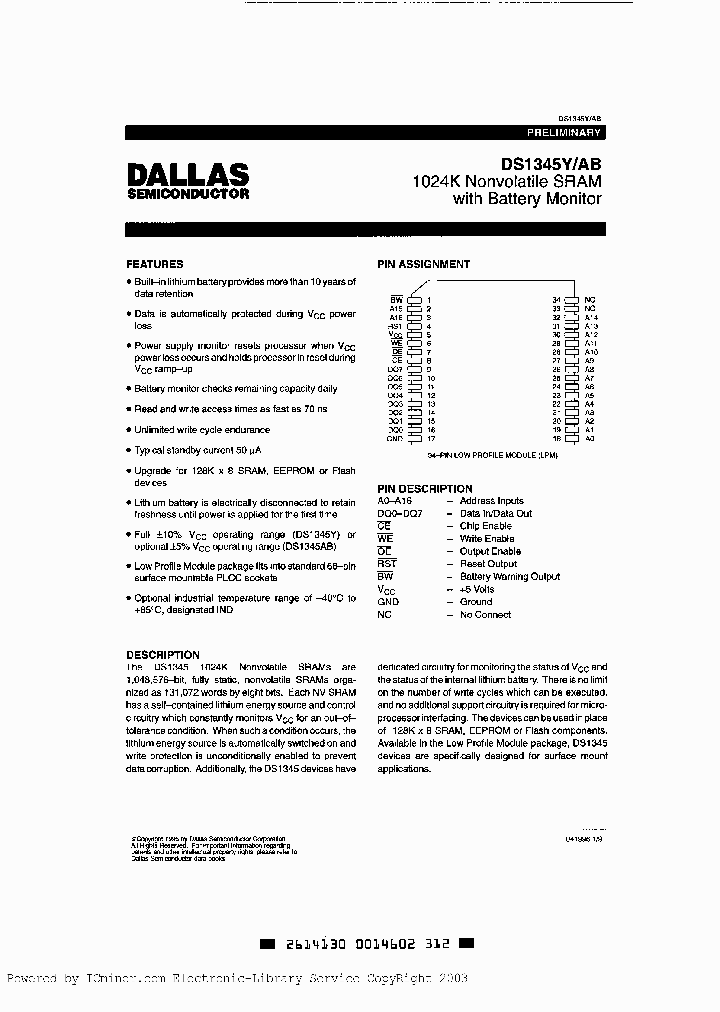 DS1345ABL-70_3323767.PDF Datasheet