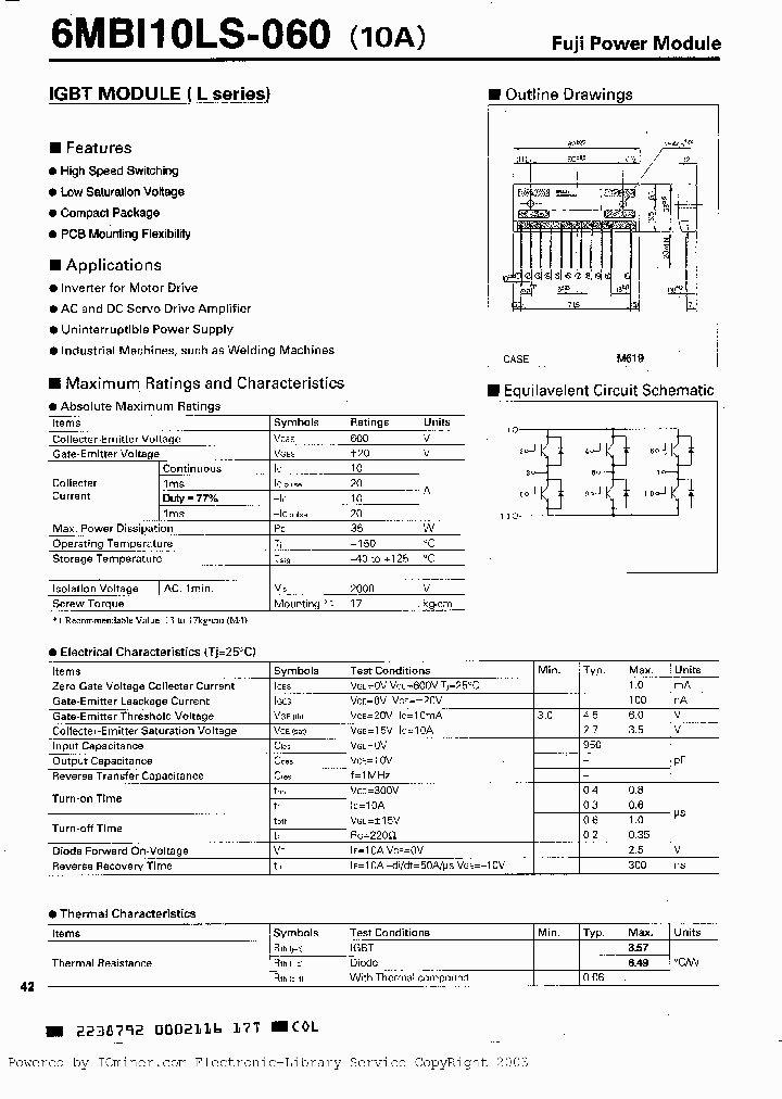 6MBI10LS060_3325640.PDF Datasheet