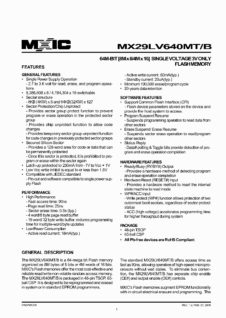 MX29LV640MBXBI-90G_3326134.PDF Datasheet