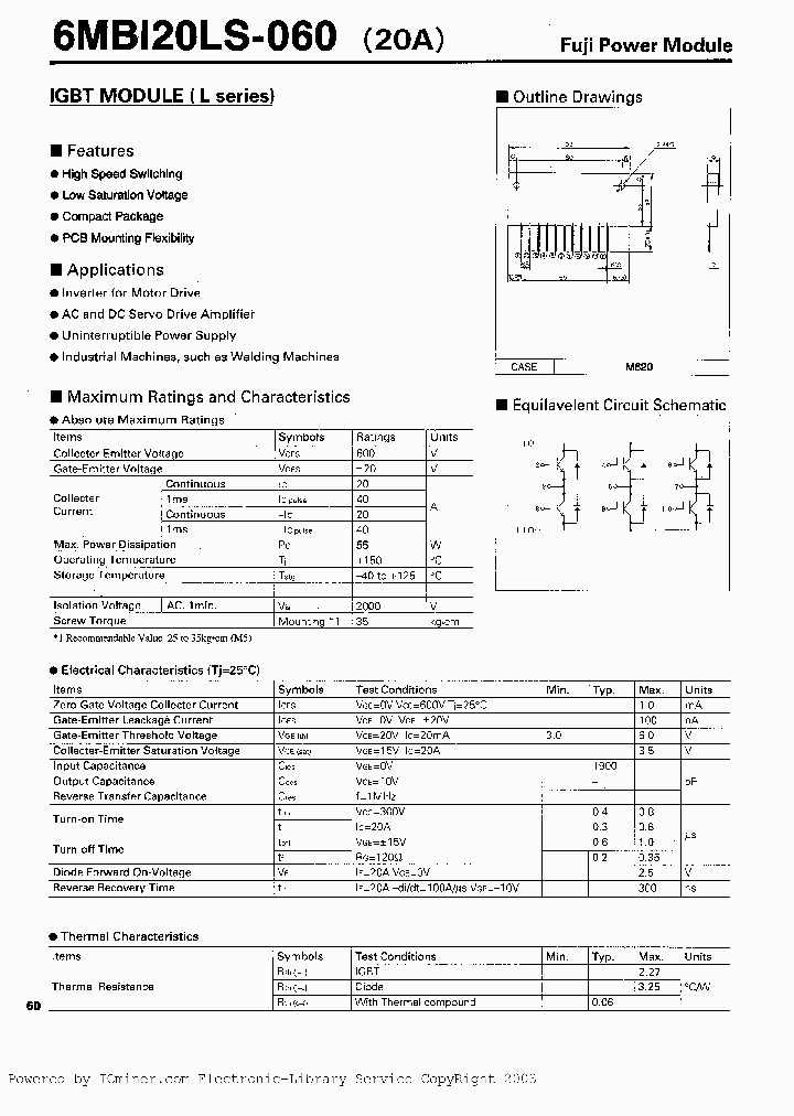 6MBI20LS060_3325642.PDF Datasheet