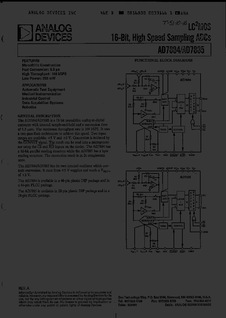 AD7885BP_3327935.PDF Datasheet