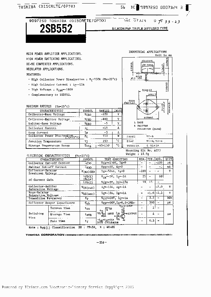 2SB552_3328546.PDF Datasheet