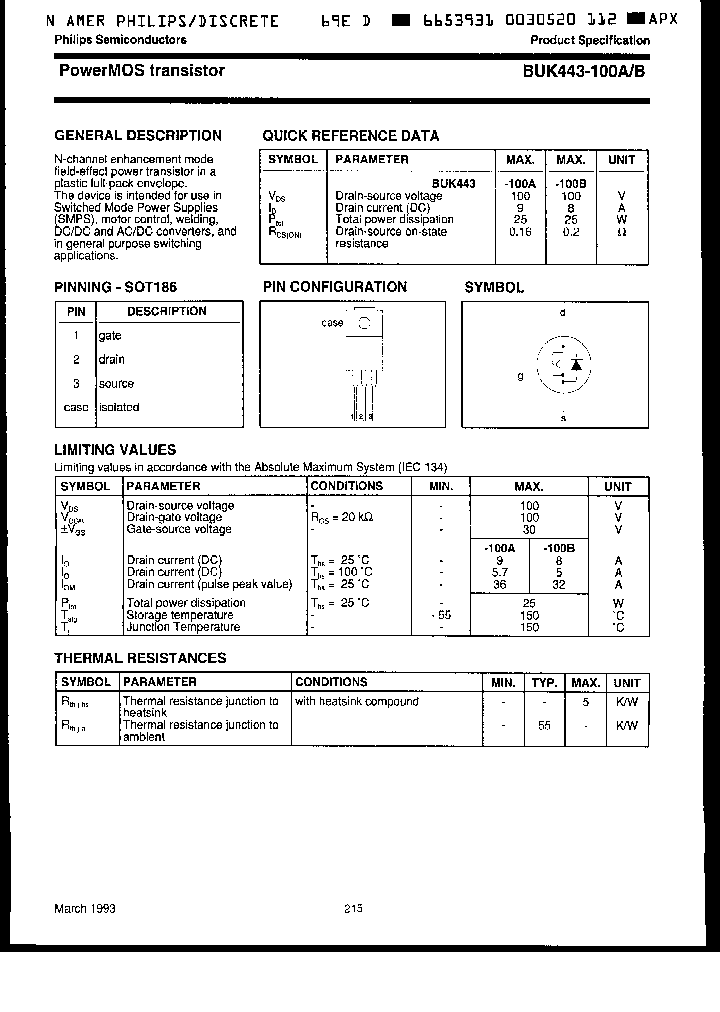 BUK443-100A_3330957.PDF Datasheet