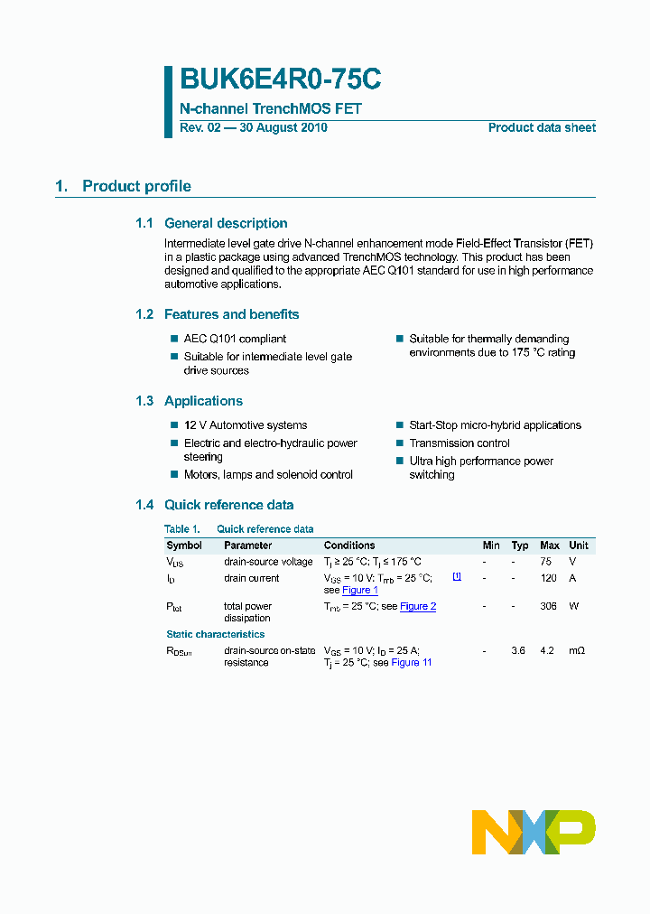 BUK6E4R0-75C_3331054.PDF Datasheet