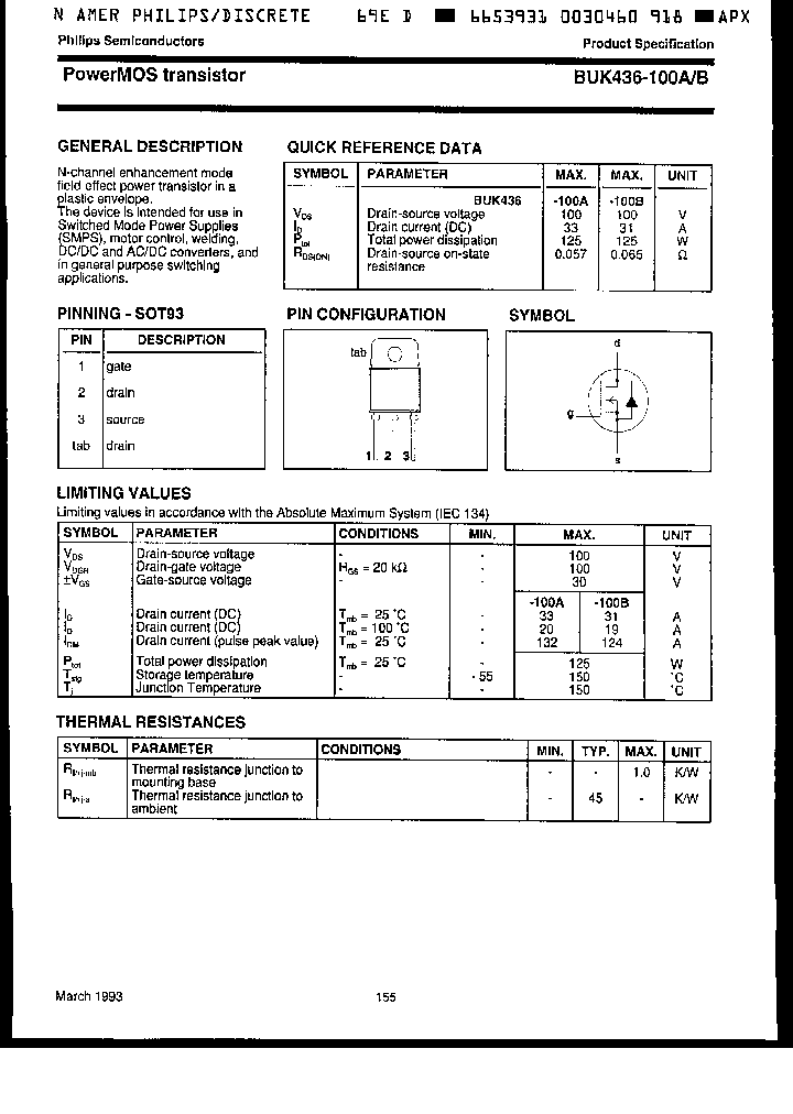 BUK436-100A_3330953.PDF Datasheet