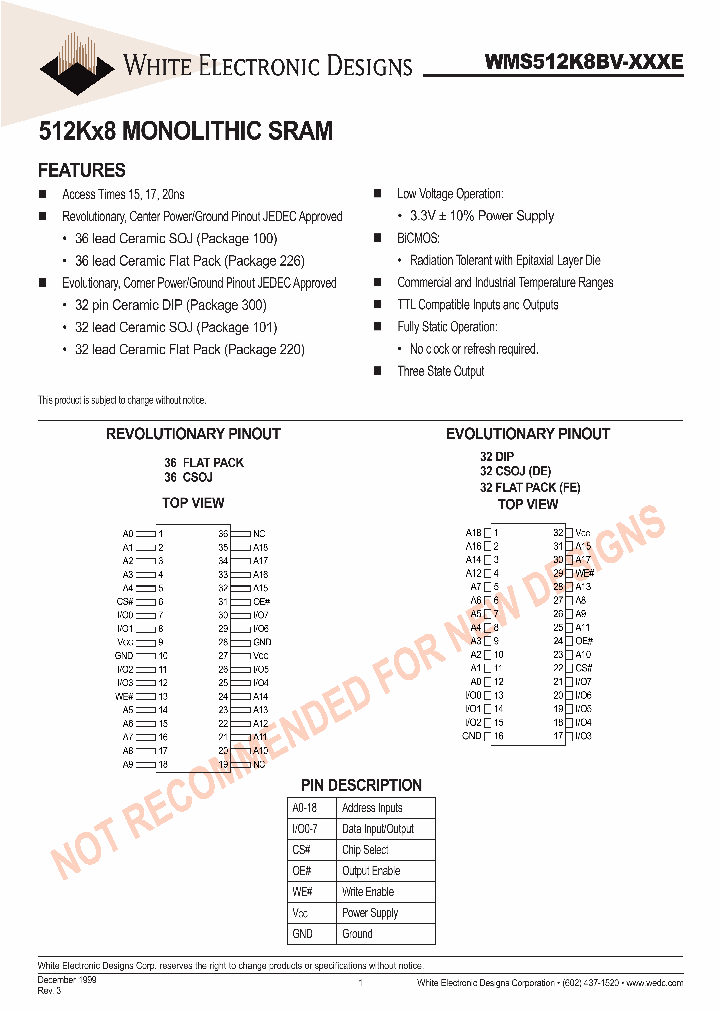 WMS512K8BV-15DEIE_3331315.PDF Datasheet