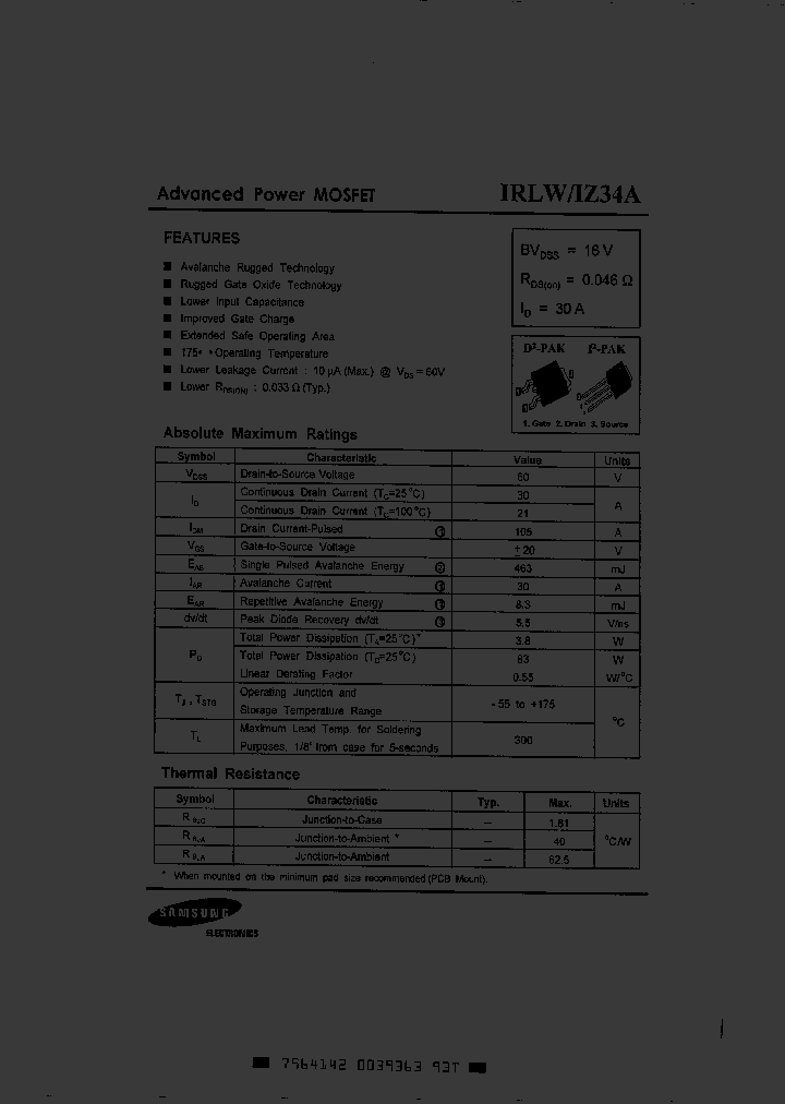 IRLW34A_3328558.PDF Datasheet
