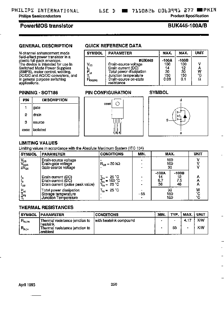 BUK445-100B_3330960.PDF Datasheet
