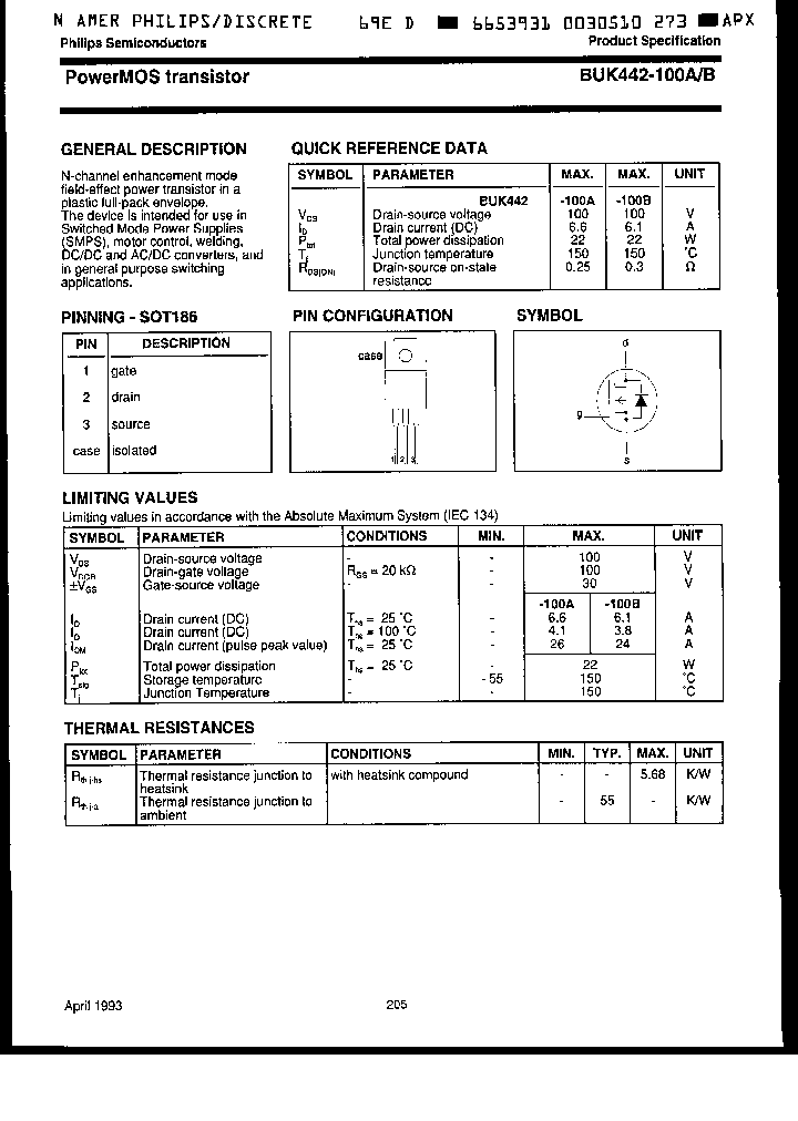 BUK442-100A_3330955.PDF Datasheet