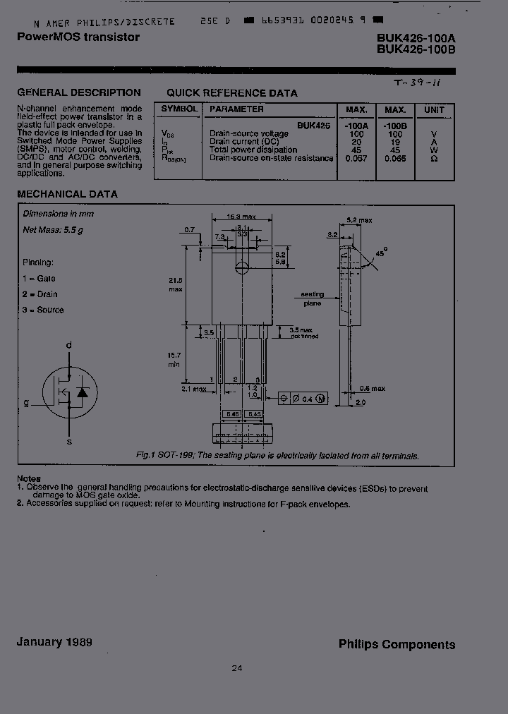 BUK426-100B_3330949.PDF Datasheet