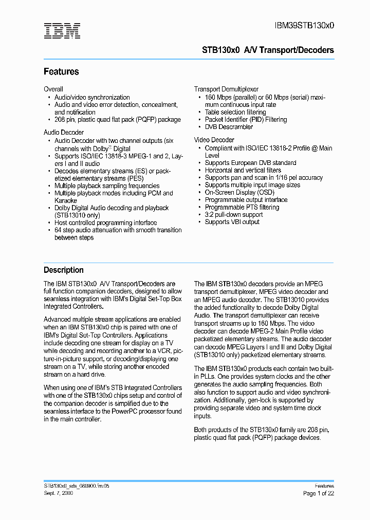 IBM39STB130X0_3333097.PDF Datasheet