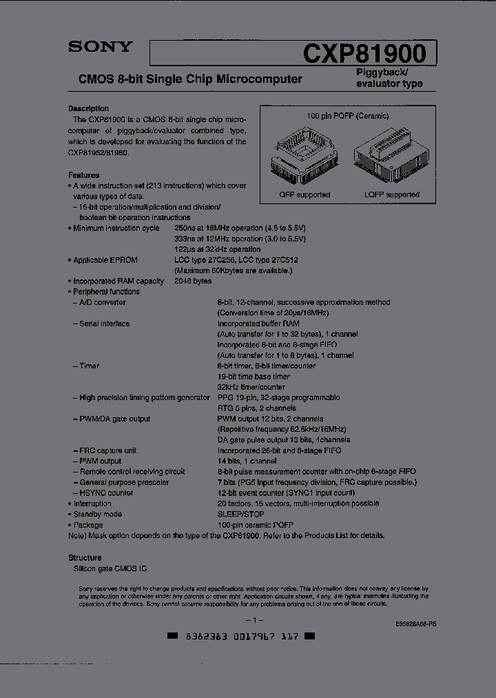 CXP81900U06R_3334845.PDF Datasheet