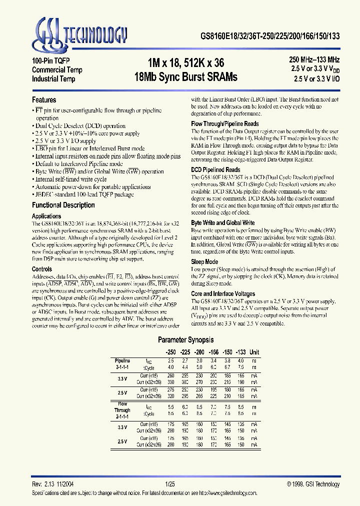 GS8160E36T-200I_3336691.PDF Datasheet