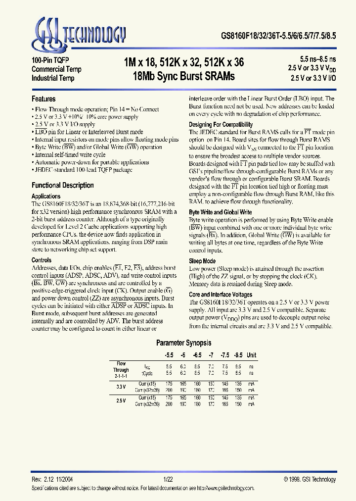 GS8160F36T-55I_3336710.PDF Datasheet