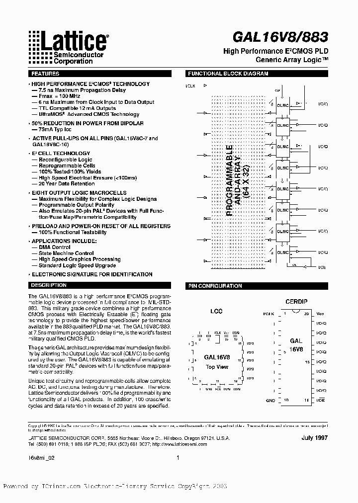 GAL16V8B-30LD883_3339075.PDF Datasheet
