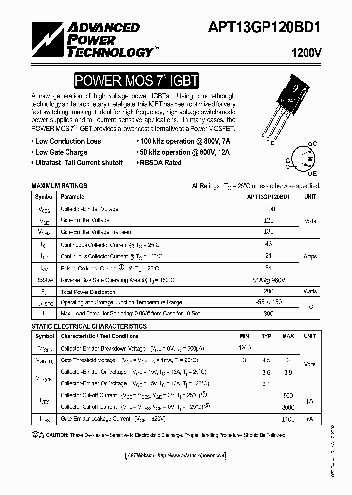 APT13GP120BD1_3338933.PDF Datasheet