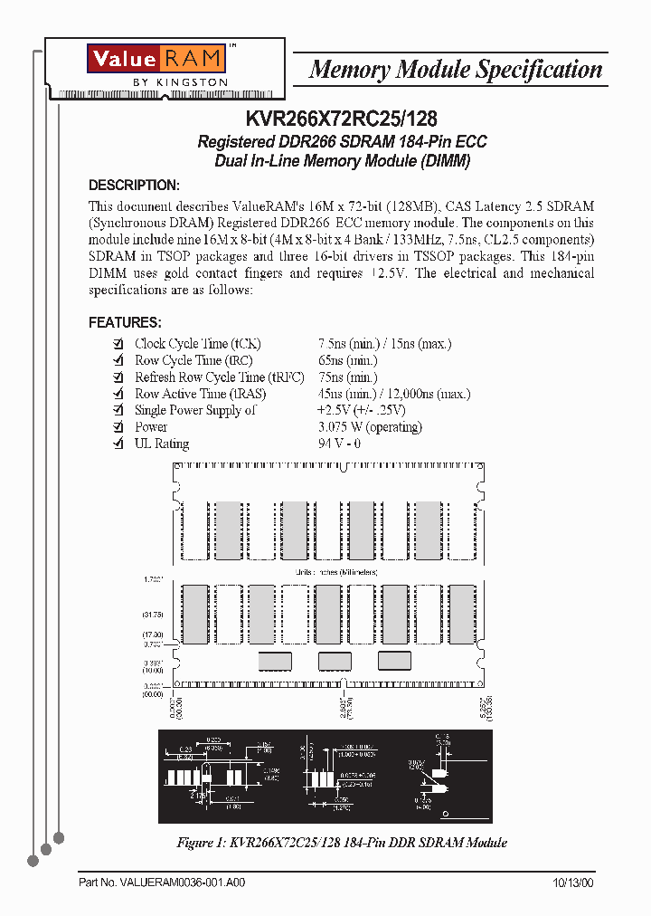 KVR266X72RC25128_3340763.PDF Datasheet