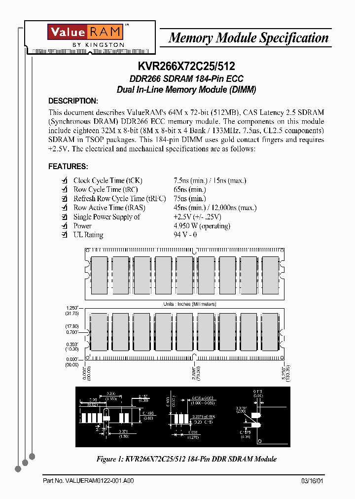 KVR266X72C25512_3340342.PDF Datasheet