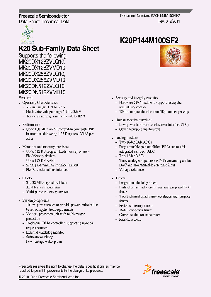 MK20DN512ZVMD10_3347891.PDF Datasheet