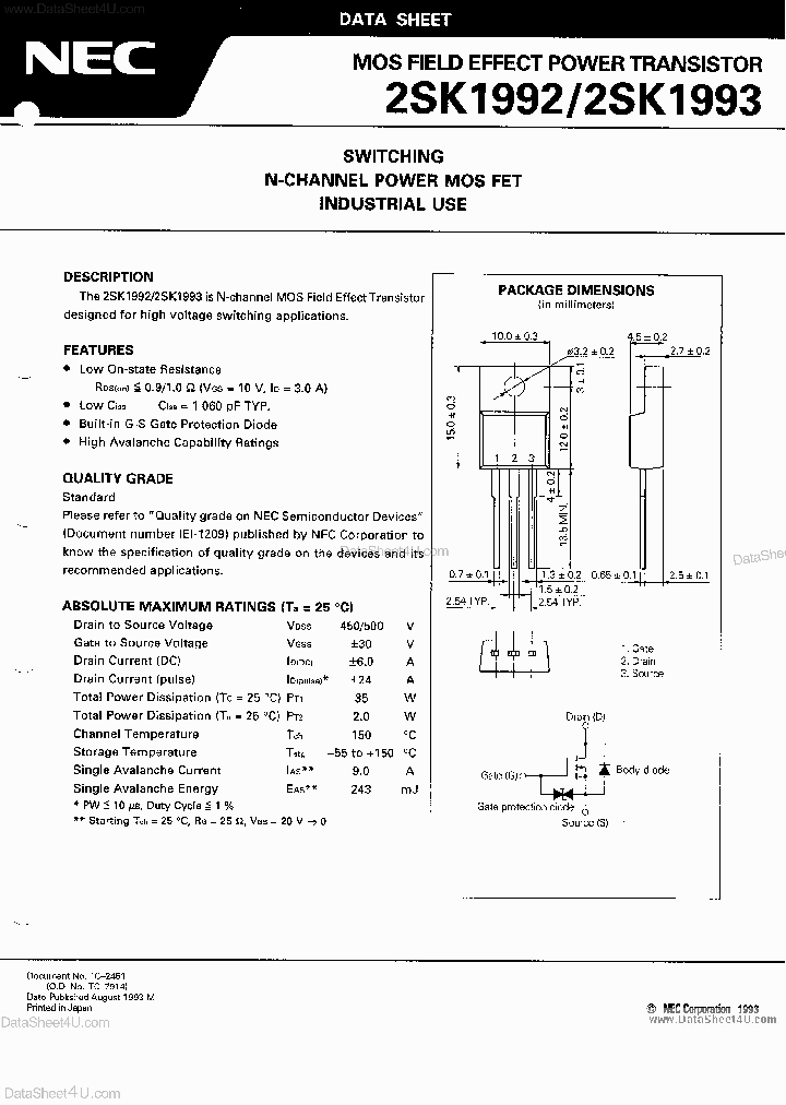 2SK1992_3351195.PDF Datasheet