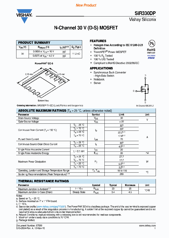 SIR330DP_3353270.PDF Datasheet